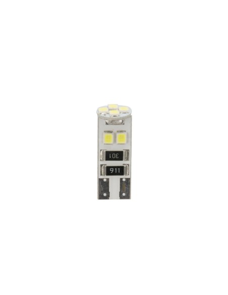 20 lampadine Hyper Led 24V T10 W2 1x9 5d 8 LED bianche