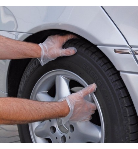 5 confezioni guanti monouso in polietilene ambidestri 500pz