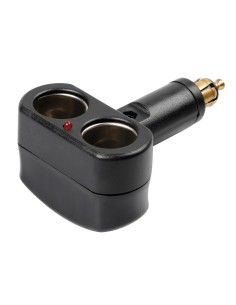 Adattatore AD 2 presa corrente ingresso DIN uscita doppia presa 12 24V