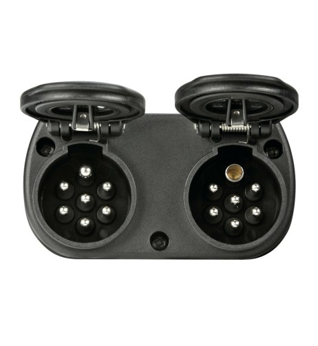 Adattatore compatto da spina 15 poli a 2 prese 7 poli 24V