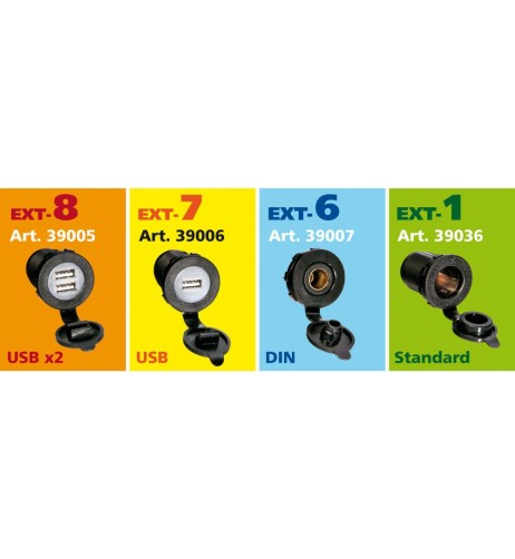 Alloggiamento singolo presa accendisigari da incasso EXT