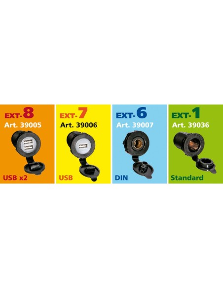 Alloggiamento singolo presa accendisigari da incasso EXT