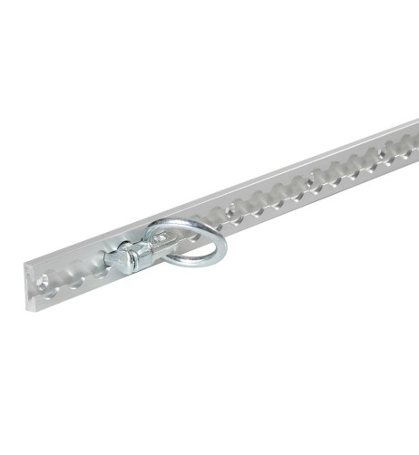 Anello di fissaggio con doppio perno per rotaie fermacarico a scorrimento T