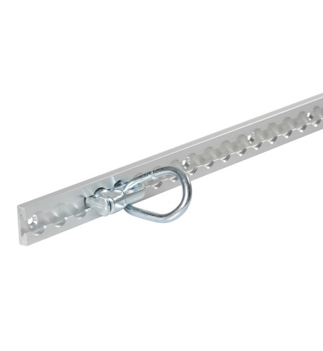 Anello di fissaggio con doppio perno per rotaie fermacarico a scorrimento T