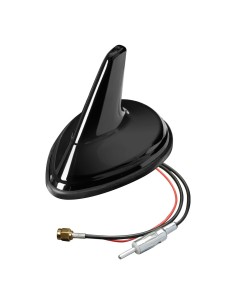 Antenna auto amplificata Aero Fin 3 AM FM GPS Universale verniciabile