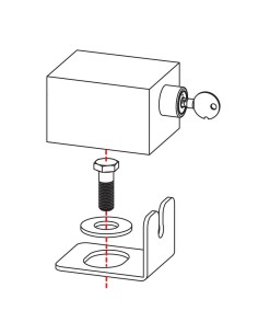 Antifurto meccanico in acciaio per ruota di scorta 2
