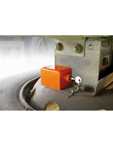 Antifurto meccanico in acciaio per ruota di scorta