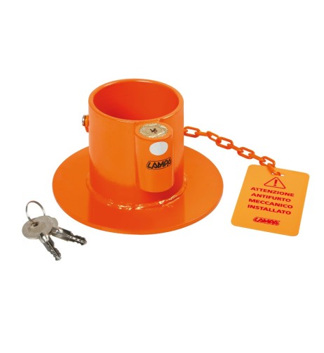 Antifurto meccanico per semirimorchio perno ralla camion