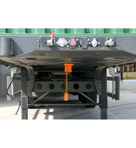 Antifurto meccanico per semirimorchio perno ralla camion