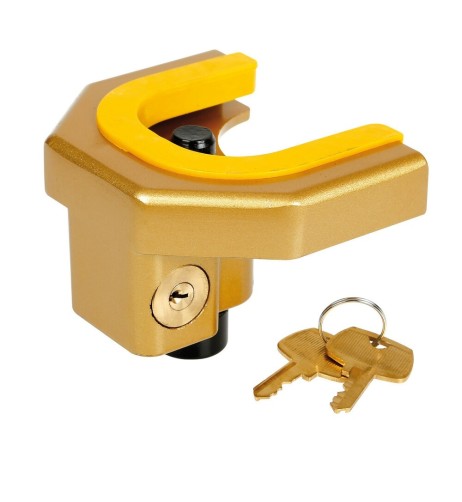 Antifurto per gancio rimorchio e caravan In acciaio con chiave