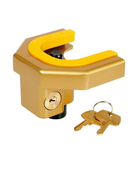 Antifurto per gancio rimorchio e caravan In acciaio con chiave