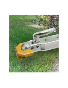 Antifurto per gancio rimorchio e caravan In acciaio con chiave 2