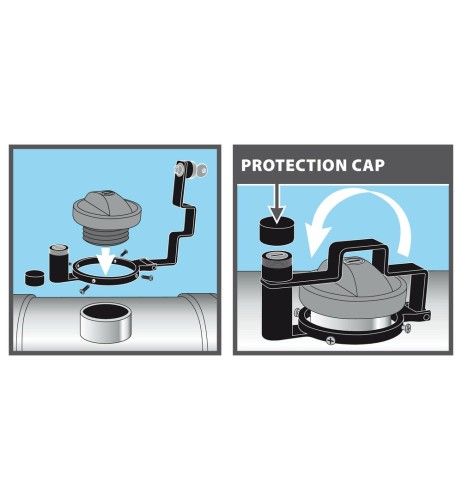 Antifurto tappo serbatoio camion 60 mm