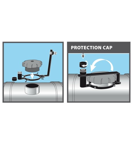 Antifurto tappo serbatoio camion 80 mm