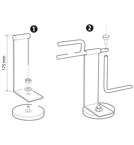 Arrotolatore per cinghie ferma carico base magnetica