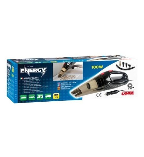 Aspirapolvere presa accendisigari Energy 12V 100W con accessori