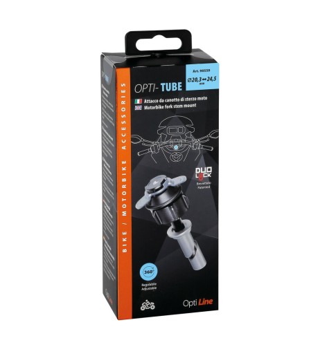 Attacco Opti Tube per canotto di sterzo moto diametro 20 3 24 5mm