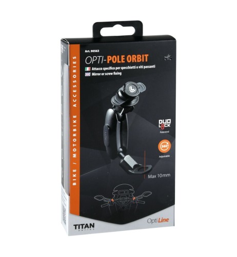 Attacco specifico per specchietti o viti passanti Opti Pole Orbit