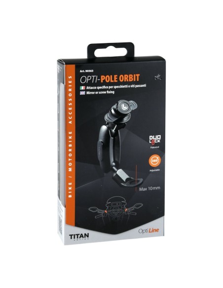 Attacco specifico per specchietti o viti passanti Opti Pole Orbit