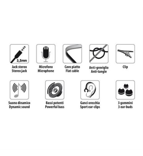 Auricolare Alumix stereo super bass microfono iPhone Smartphone iPad Tabl