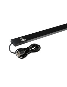 Bandiera luminosa 60cm struttura in alluminio 67 Led effetto neon USB 2