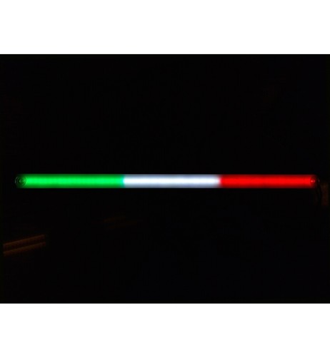 Bandiera luminosa 60cm struttura in alluminio 67 Led effetto neon USB
