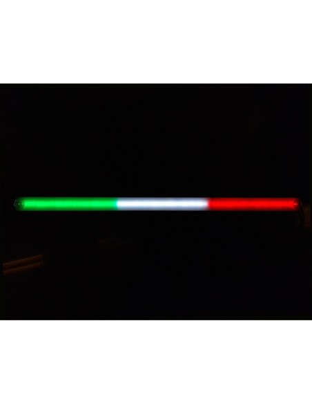 Bandiera luminosa 60cm struttura in alluminio 67 Led effetto neon USB