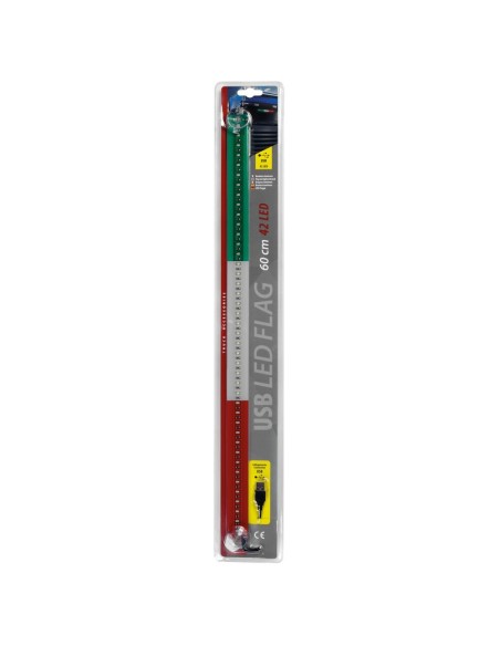 Bandiera luminosa Italia 42 Led USB camion 60cm
