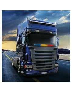 Bandiera luminosa Romania 72 Led 24V camion 90cm 2