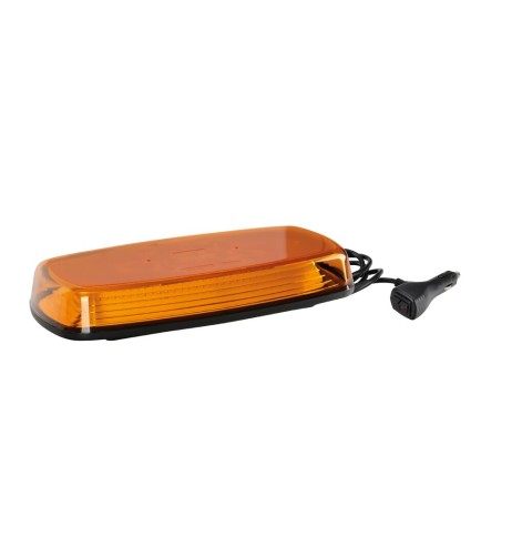 Barra lampeggiante LED arancio 7 funzioni 12 24V IP67 magnetica