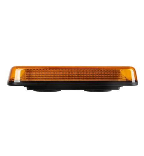 Barra lampeggiante LED arancio 7 funzioni 12 24V IP67 magnetica