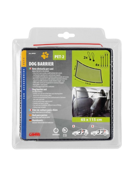 Barriera protezione interna auto divisoria per cani Pet 2