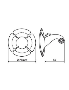 Base di fissaggio adesiva per Action Cam 2