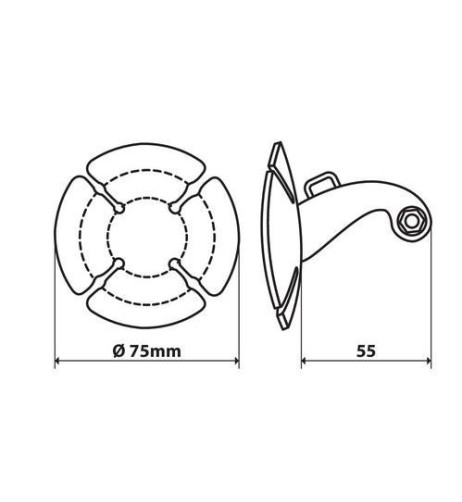 Base di fissaggio adesiva per Action Cam
