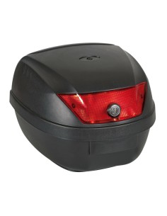 Bauletto posteriore moto scooter 28 litri con piastra di fissaggio