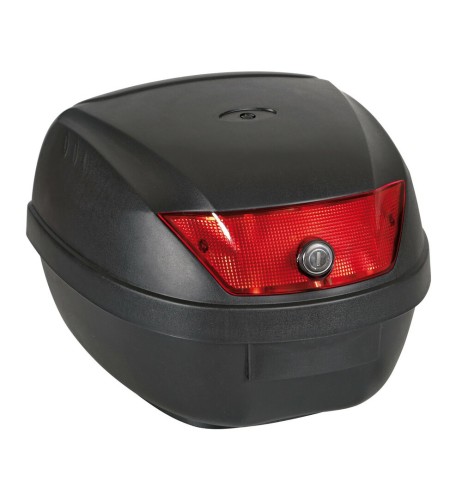 Bauletto posteriore moto scooter 28 litri con piastra di fissaggio