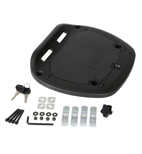 Bauletto posteriore moto scooter 52 litri con piastra di fissaggio