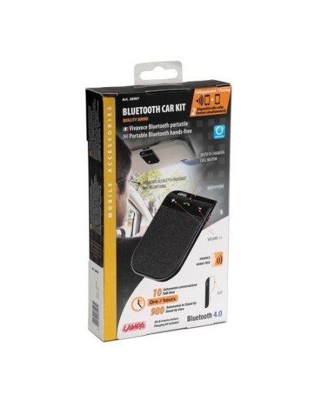 Bluetooth car kit vivavoce Bluetooth portatile 2 dispositivi