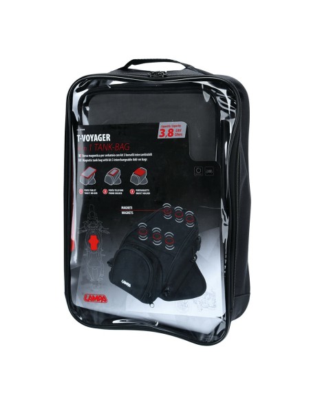 Borsa magnetica per serbatoio con kit 3 borselli intercambiabili