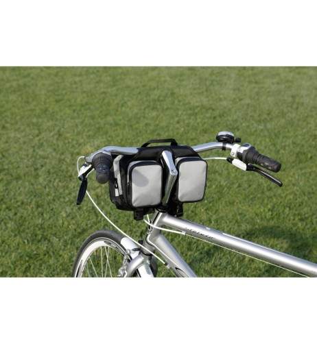 Borsa manubrio bicicletta portaoggetti impermeabile tracolla e maniglia