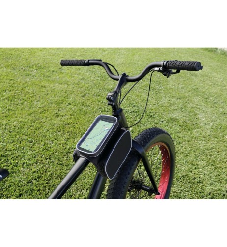 Borsa telaio bici a 3 comparti con porta telefono