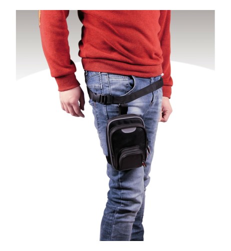 Borsello da gamba per moto con copertura antiacqua