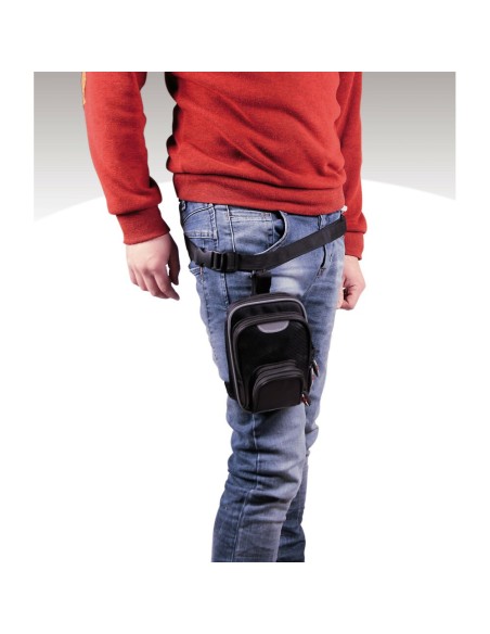 Borsello da gamba per moto con copertura antiacqua