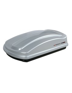 Box Auto Portatutto Portapacchi Nordrive in ABS 330 litri Argento lucido