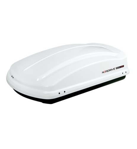 Box Auto Portatutto Portapacchi Nordrive in ABS 330 litri Bianco lucido