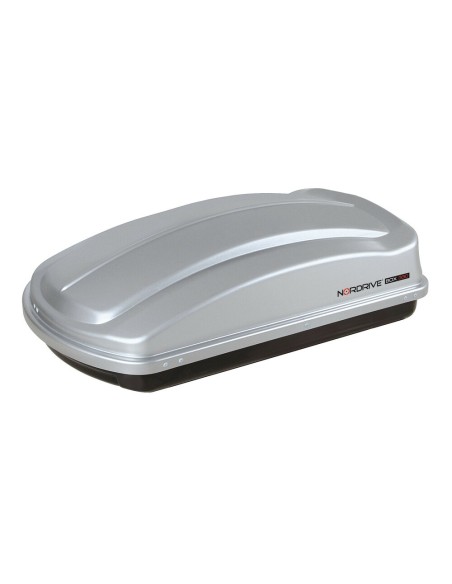 Box Auto Portatutto Portapacchi Nordrive in ABS 330 litri Grigio Goffrato