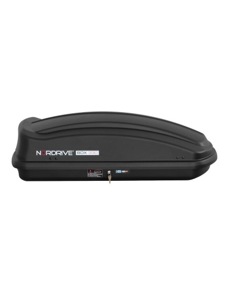 Box Auto Portatutto Portapacchi Nordrive in ABS 330 litri Nero Goffrato