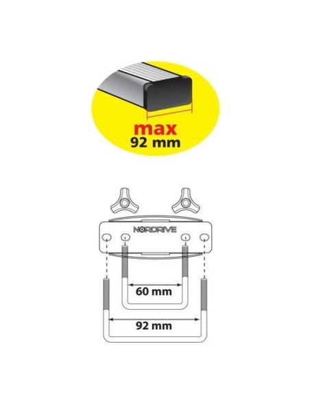 Box Auto Portatutto Portapacchi Nordrive in ABS 330 litri Nero Goffrato