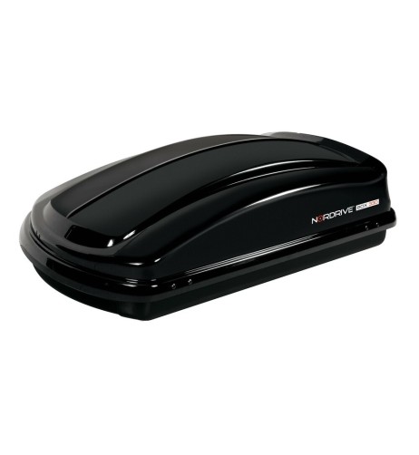 Box Auto Portatutto Portapacchi Nordrive in ABS 330 litri Nero lucido
