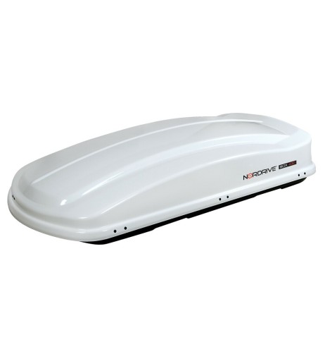 Box Auto Portatutto Portapacchi Nordrive in ABS 430 litri Bianco Lucido
